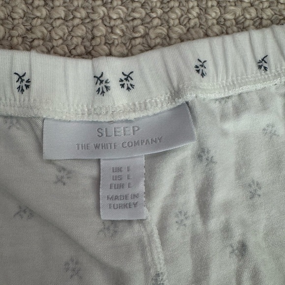 NWOT The White Company Jersey Floral Print Tie Hem Pyjama Set L - Picture 10 of 12